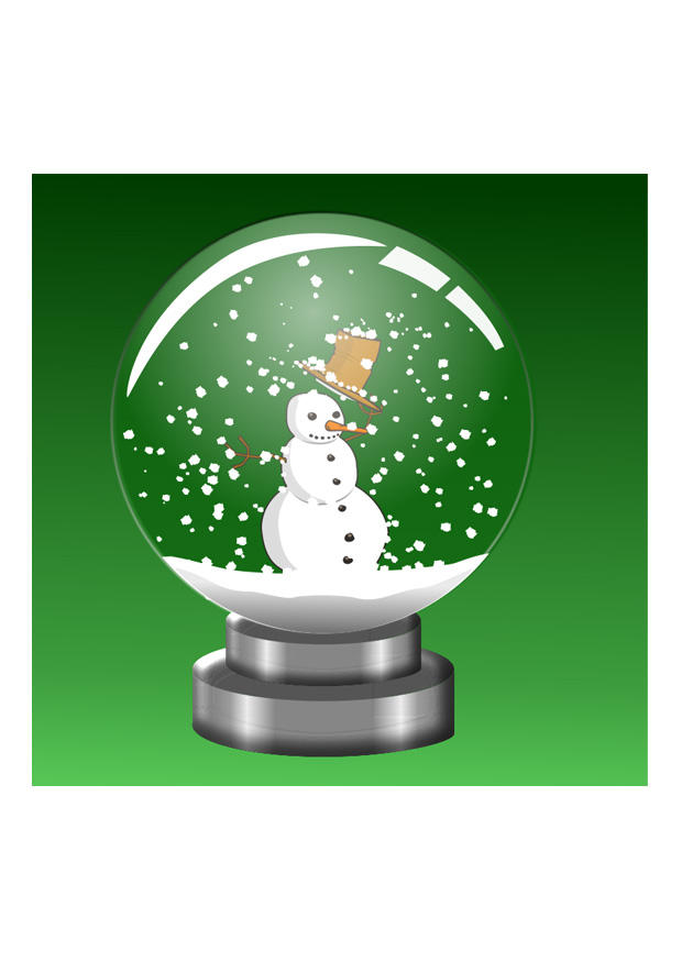 Image boule A  neige